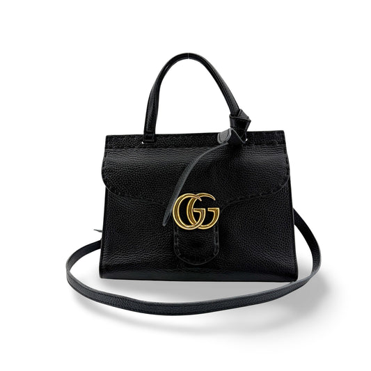 Gucci GG Marmont Small Top Handle Bag Black