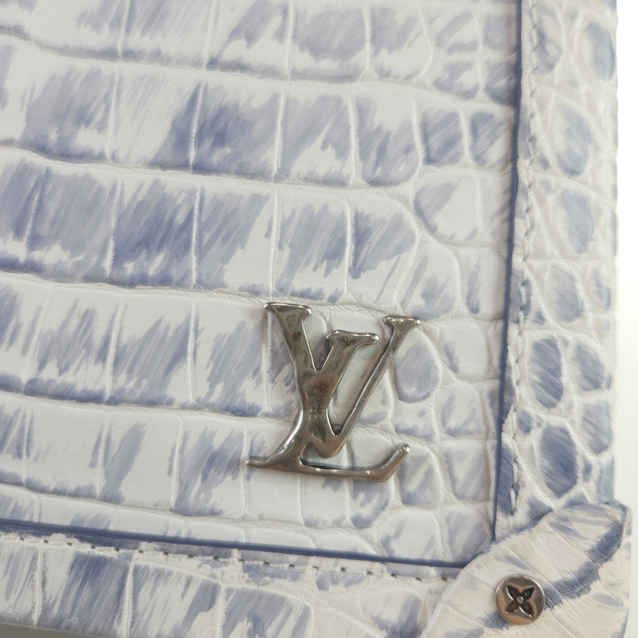 Exotic Alligator Crocodile Soft Trunk Shoulder Bag Crossbody Bag