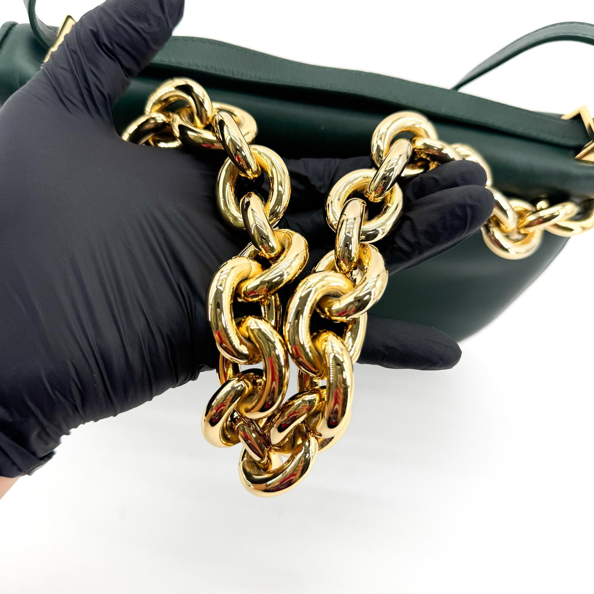 Bottega Veneta Mount Shoulder Bag Dark Green