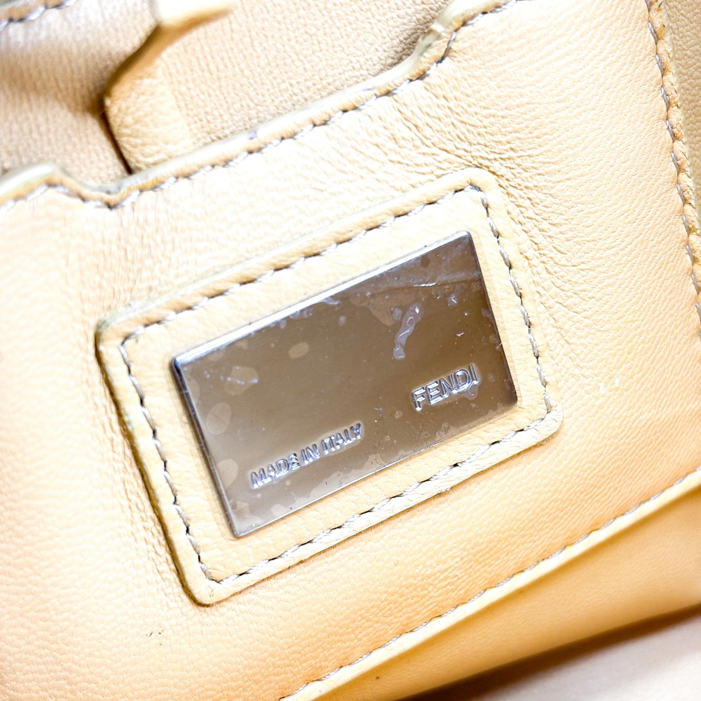 Fendi B Baguette Shoulder Bag Yellow