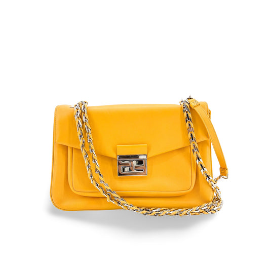 Fendi B Baguette Shoulder Bag Yellow
