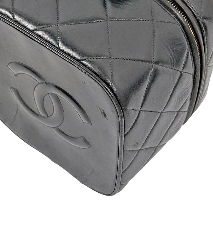 Chanel Black Quilted Vanity Bag