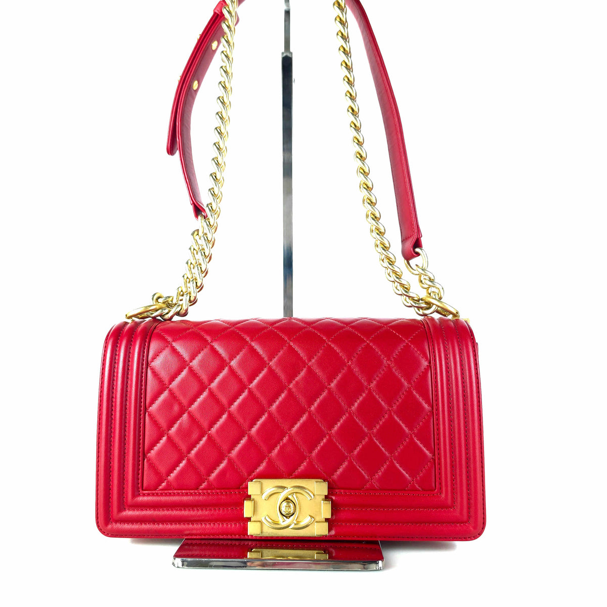Medium Boy Lambskin Flap Shoulder Bag Crossbody Bag A67086