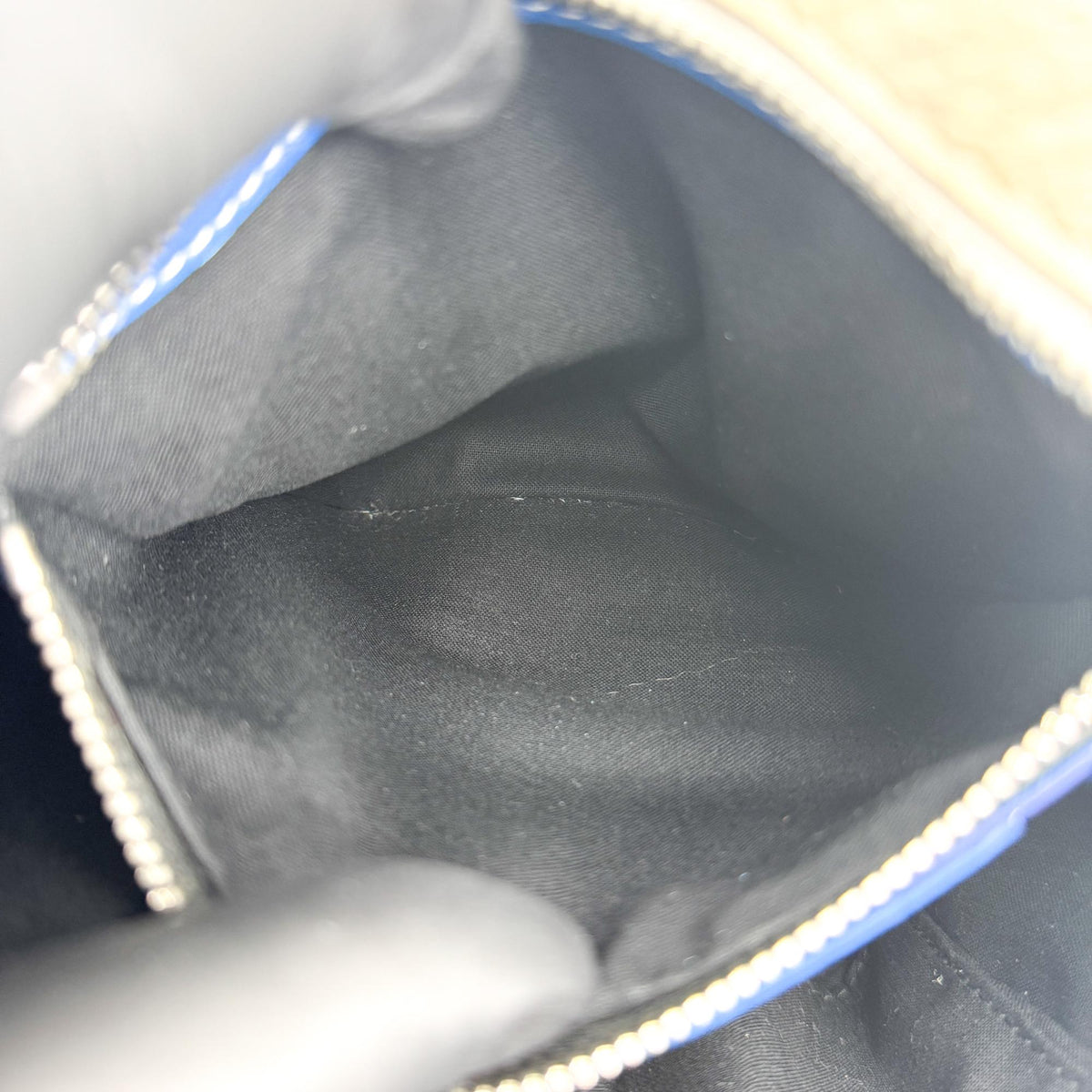 Balenciaga Bazaar Shopper Bag XXS Blue White Stripe