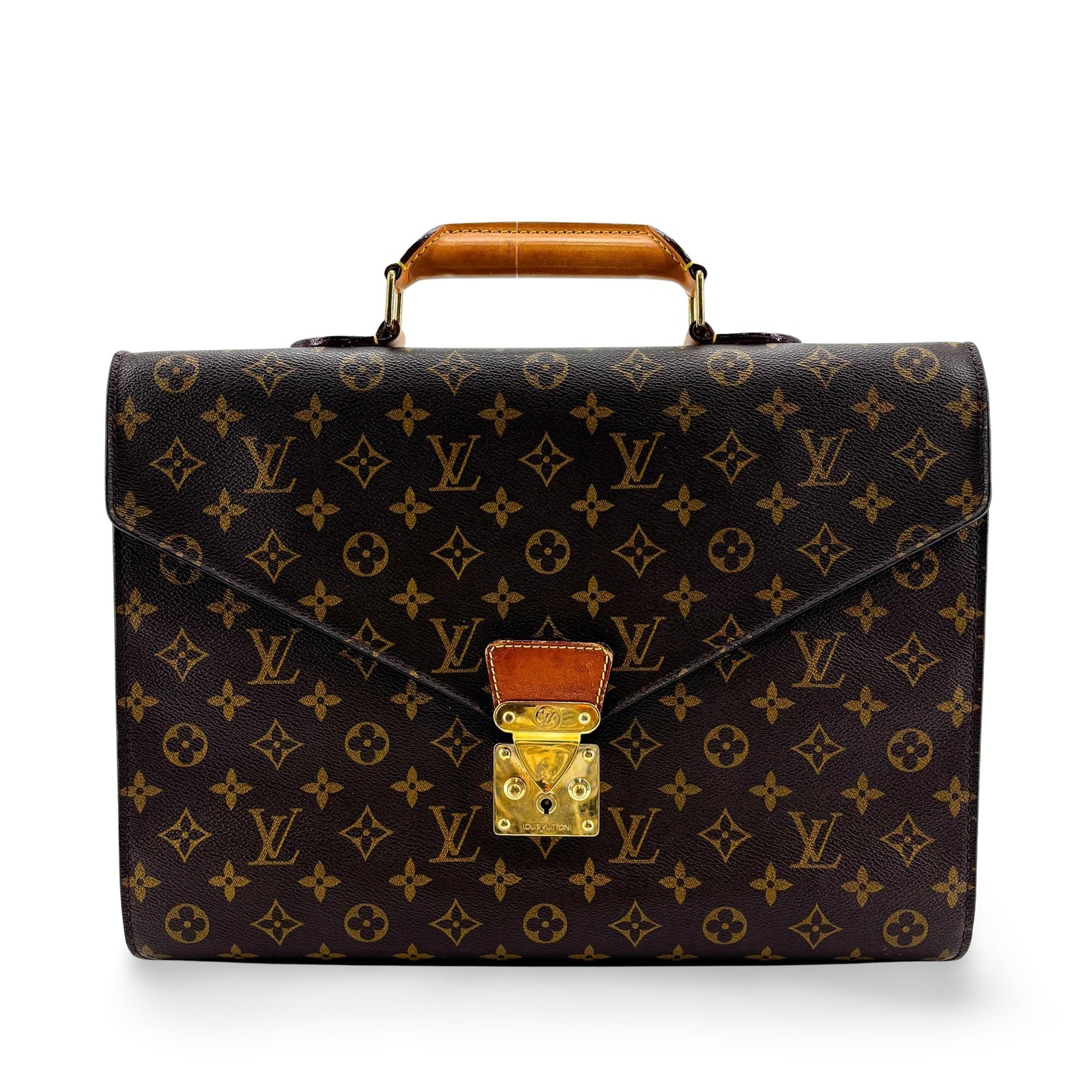 Louis Vuitton Monogram President Briefcase Brown