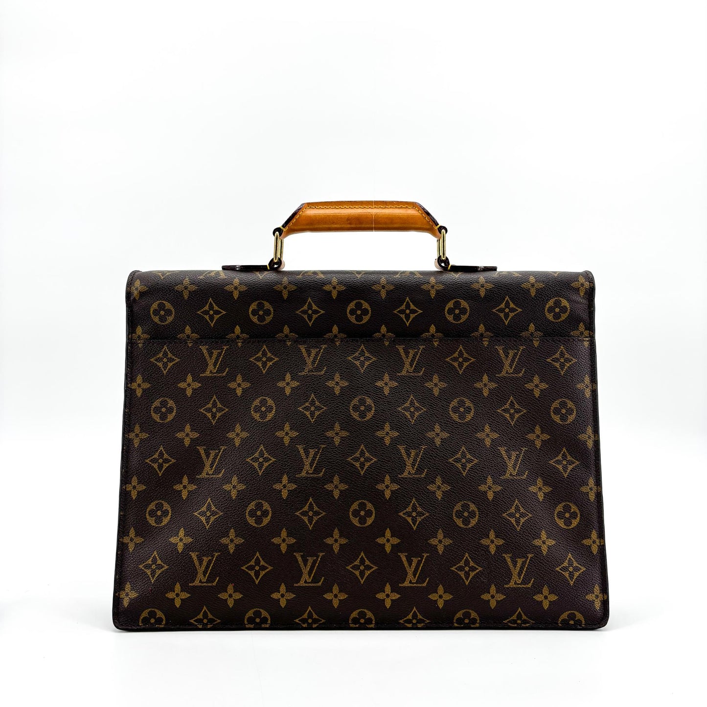 Louis Vuitton Monogram President Briefcase Brown
