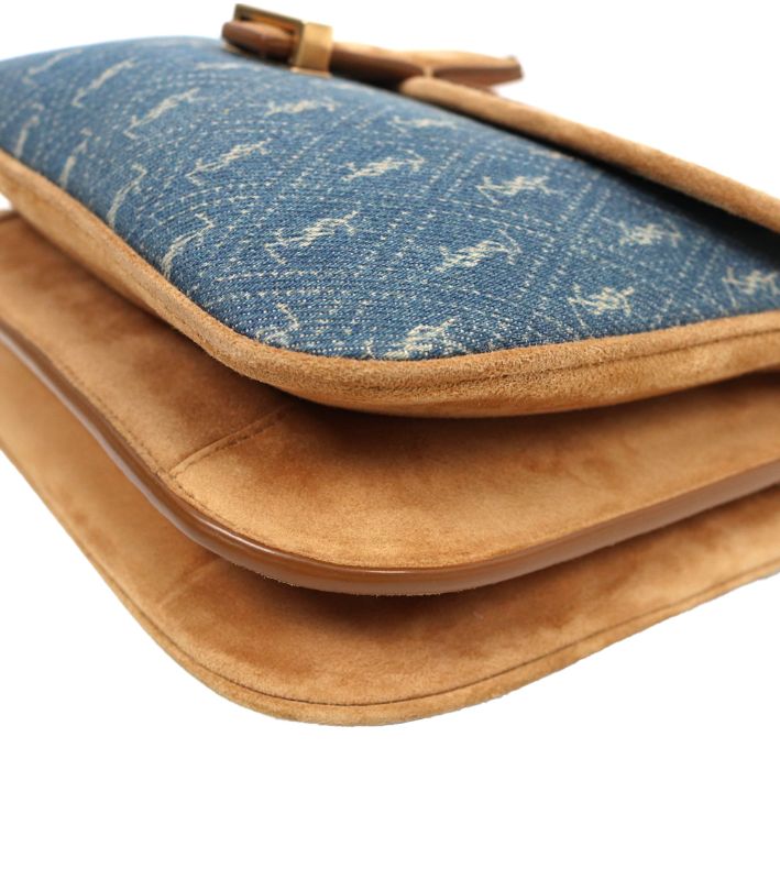 Saint Laurent Denim Shoulder Bag
