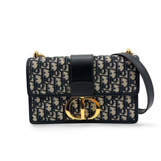 Dior 30 Montaigne Oblique Bag Blue