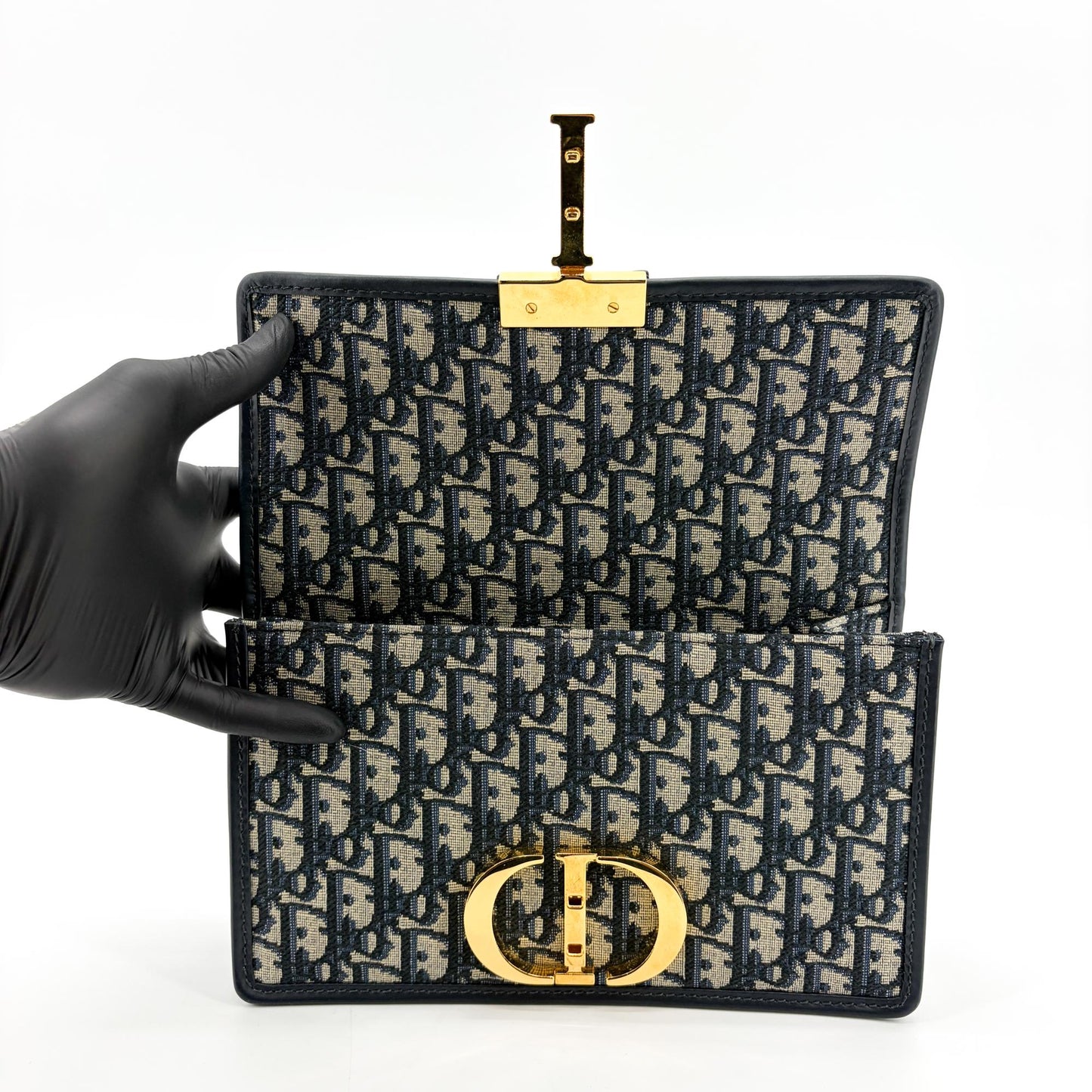 Dior 30 Montaigne Oblique Bag Blue