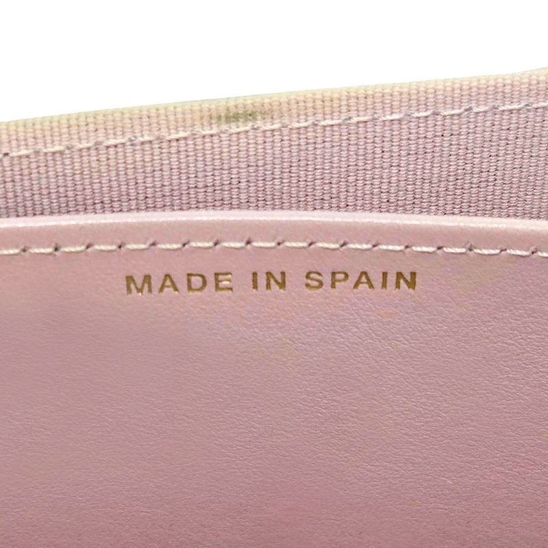 Chanel Pink Caviar Card Wallet