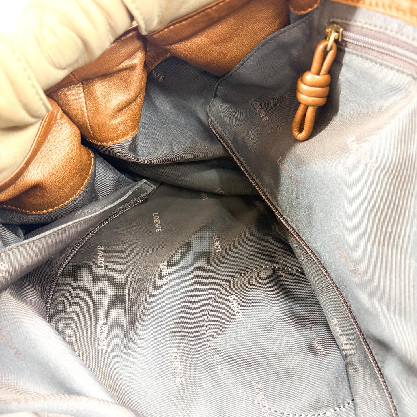 Loewe Napa Art Medium Gold Brown Multi