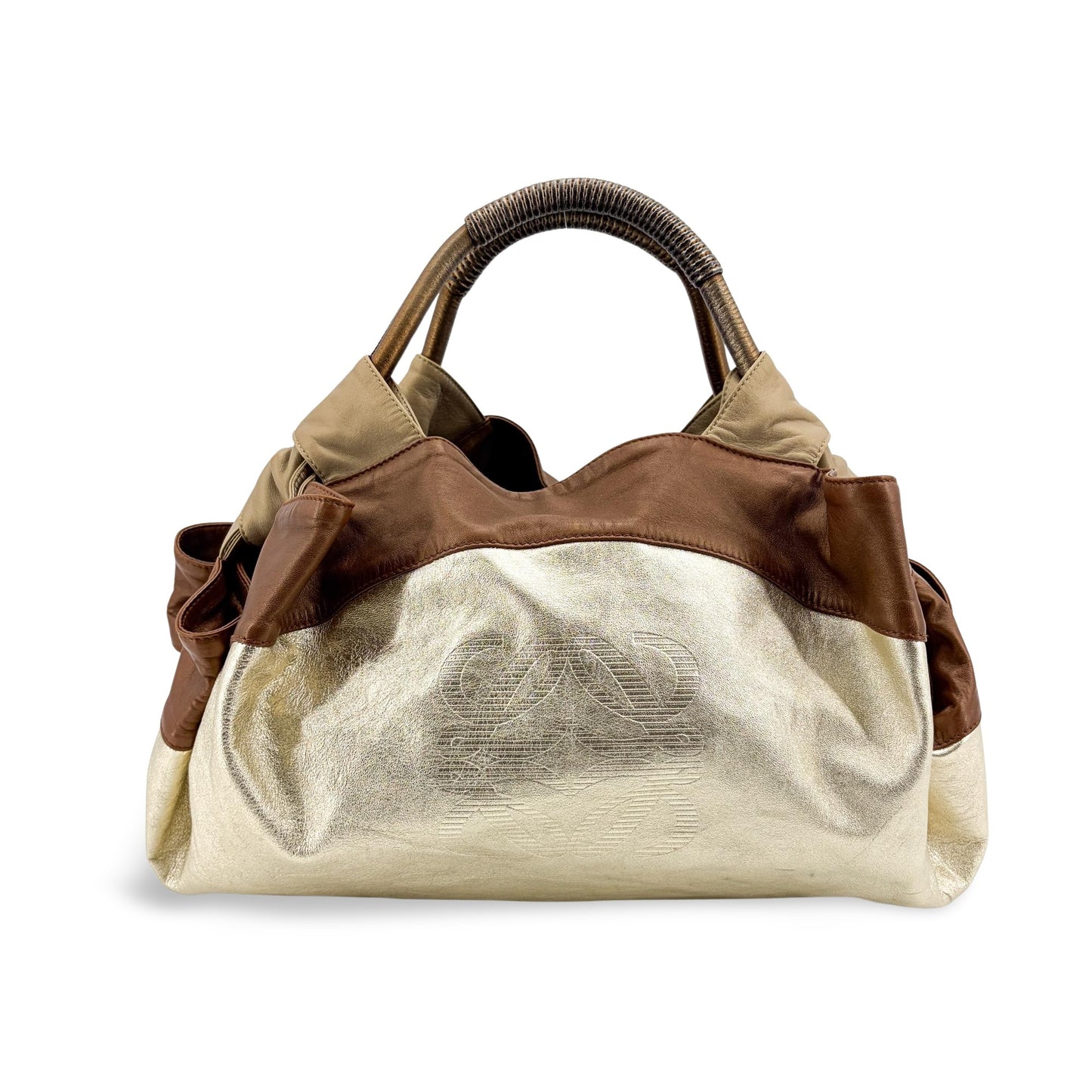 Loewe Napa Art Medium Gold Brown Multi