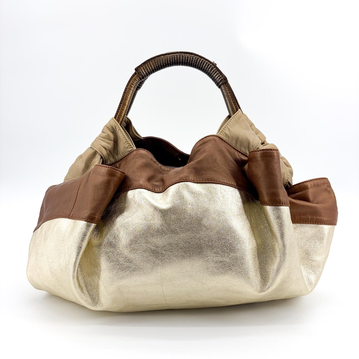 Loewe Napa Art Medium Gold Brown Multi
