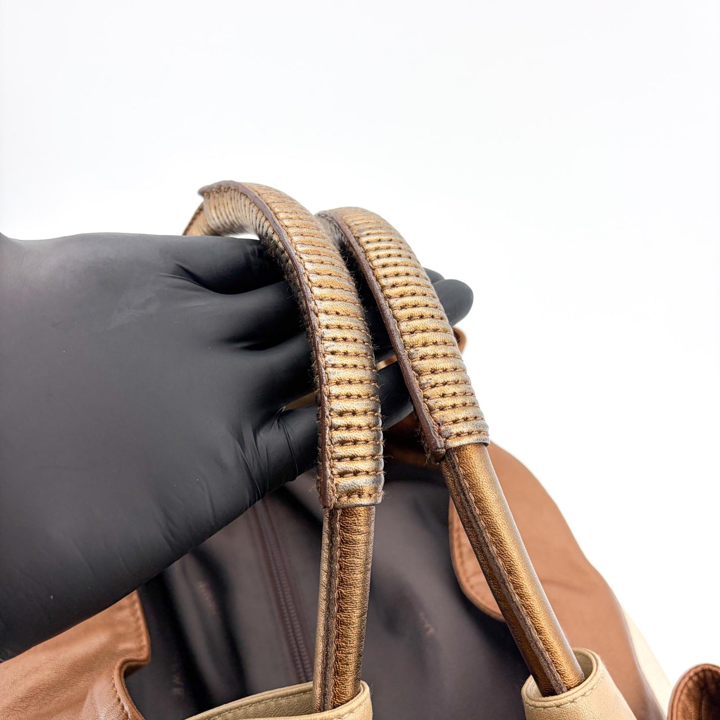 Loewe Napa Art Medium Gold Brown Multi