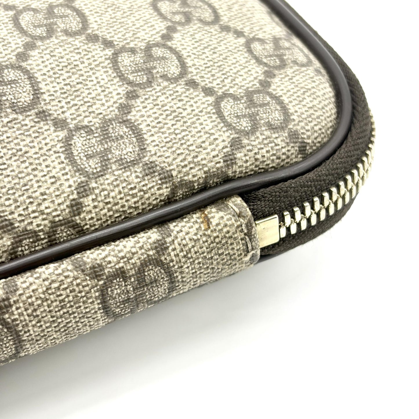 Gucci GG Supreme Canvas Briefcase Brown
