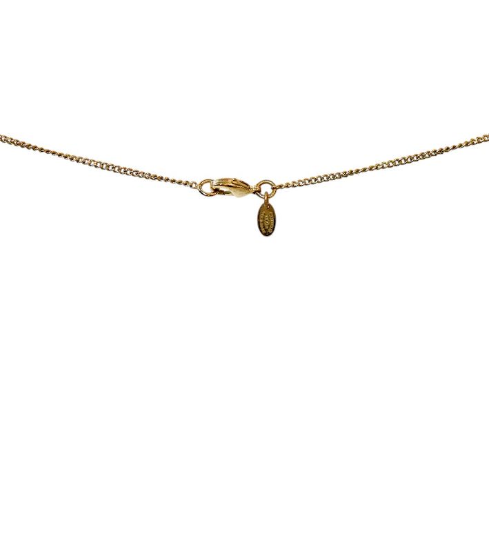 Chanel Pearl Drop CC Gold Necklace