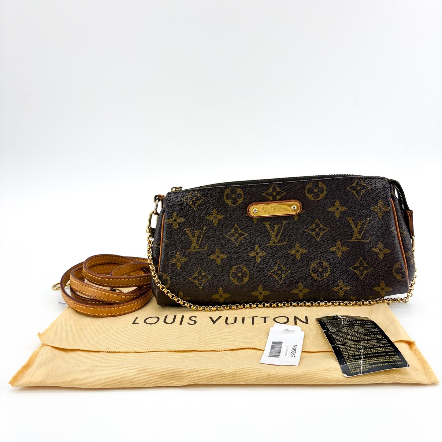 Louis Vuitton Monogram Eva Clutch Brown