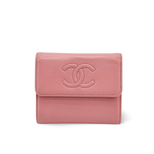 Chanel French Pulse Compact Wallet Pink