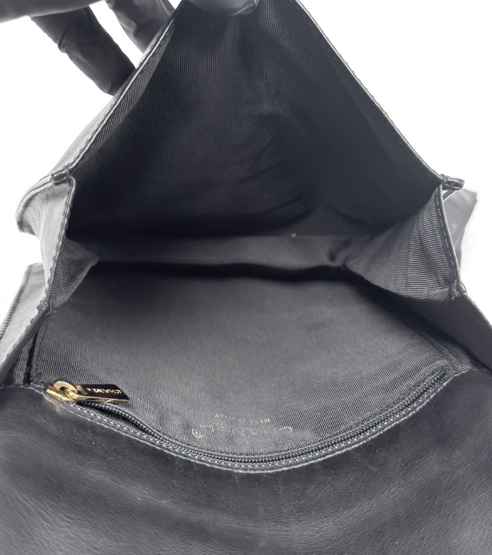 Chanel Black Lambskin Big CC Shoulder Bag