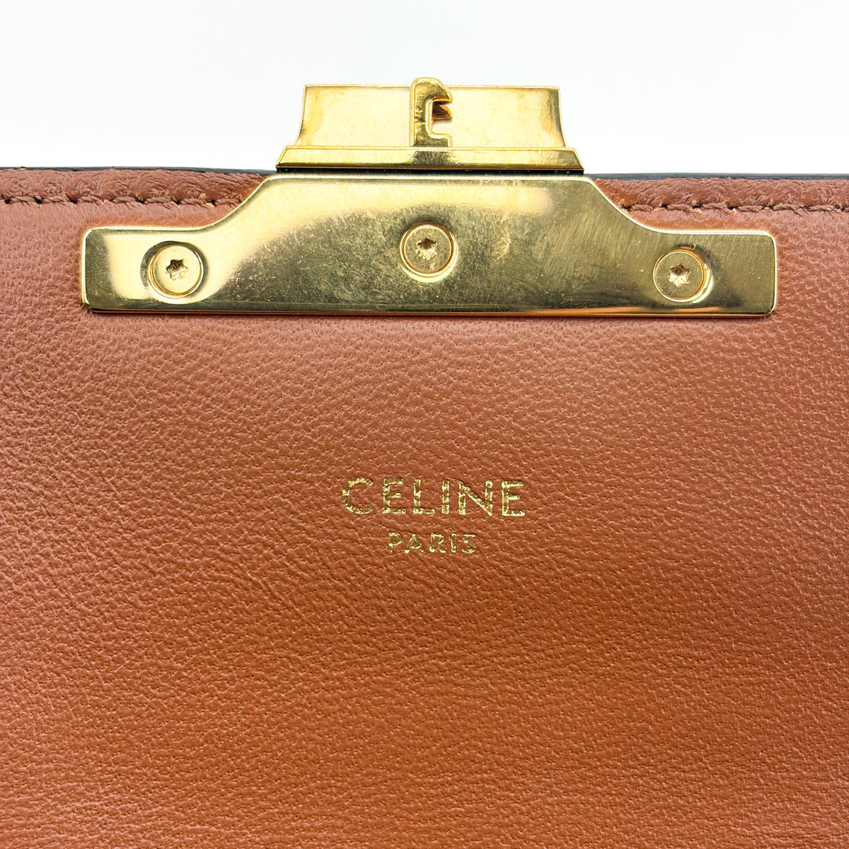Celine Triomphe Canvas Crossbody Bag Triomphe Tan