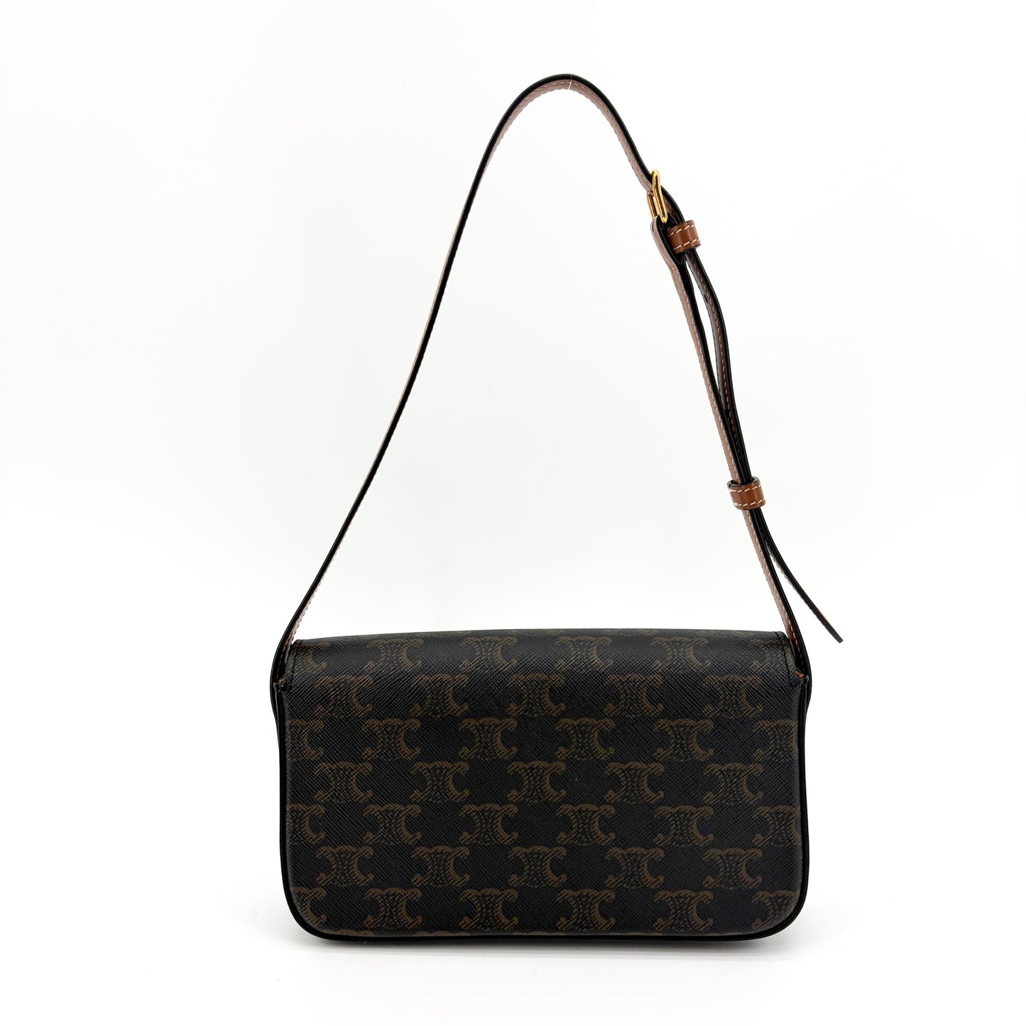 Celine Triomphe Canvas Crossbody Bag Triomphe Tan