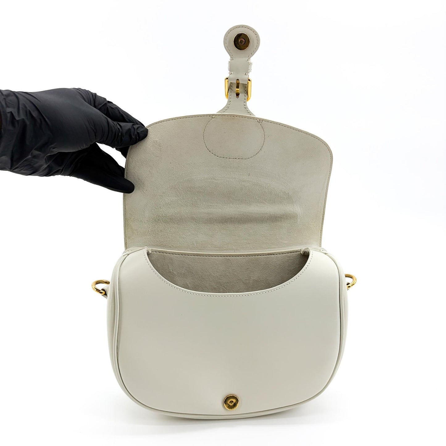 Dior Medium Bobby Bag Latte Box Calfskin Gold Hardware
