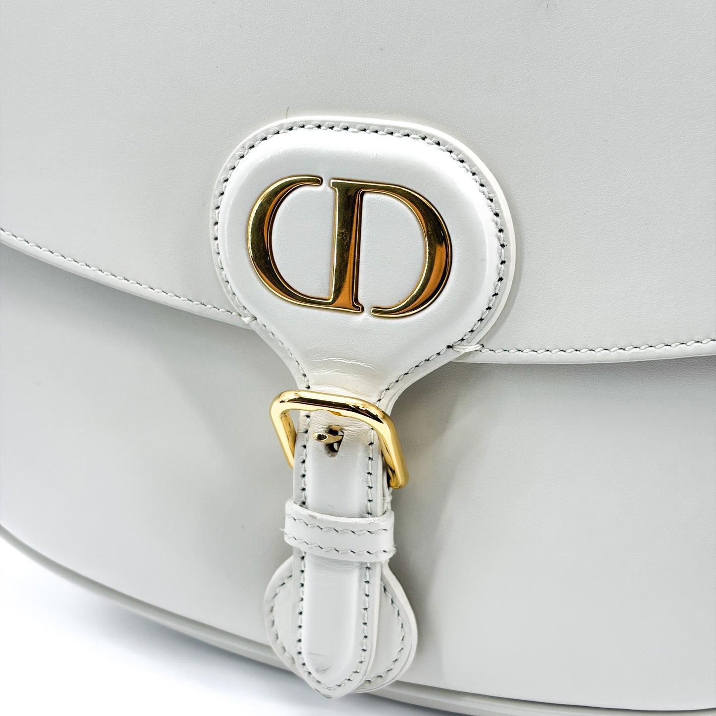 Dior Medium Bobby Bag Latte Box Calfskin Gold Hardware