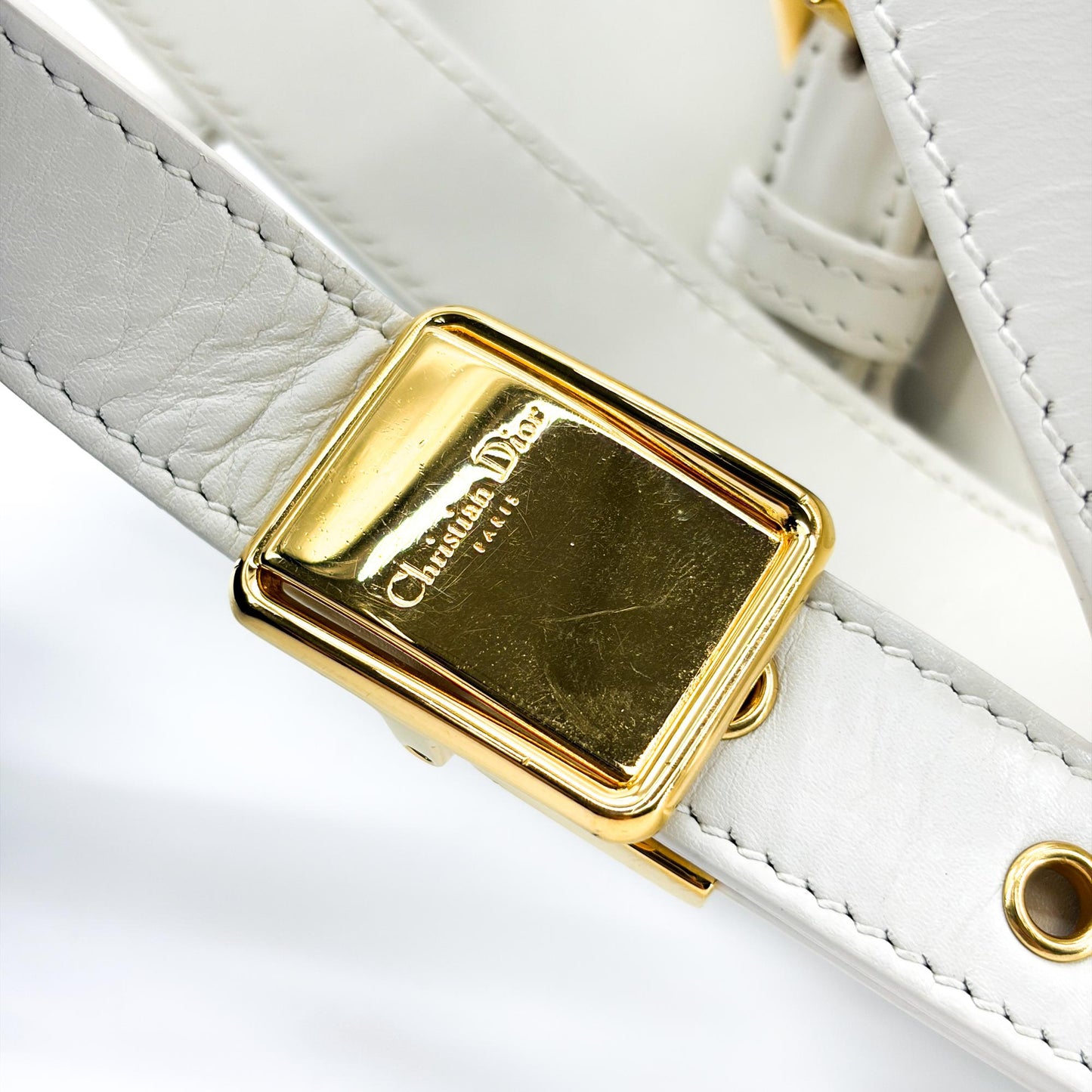Dior Medium Bobby Bag Latte Box Calfskin Gold Hardware