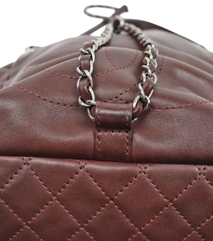 Chanel Burgundy Pocket Backpack