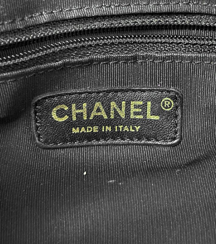Chanel Black Quilted CC Bucket Bag