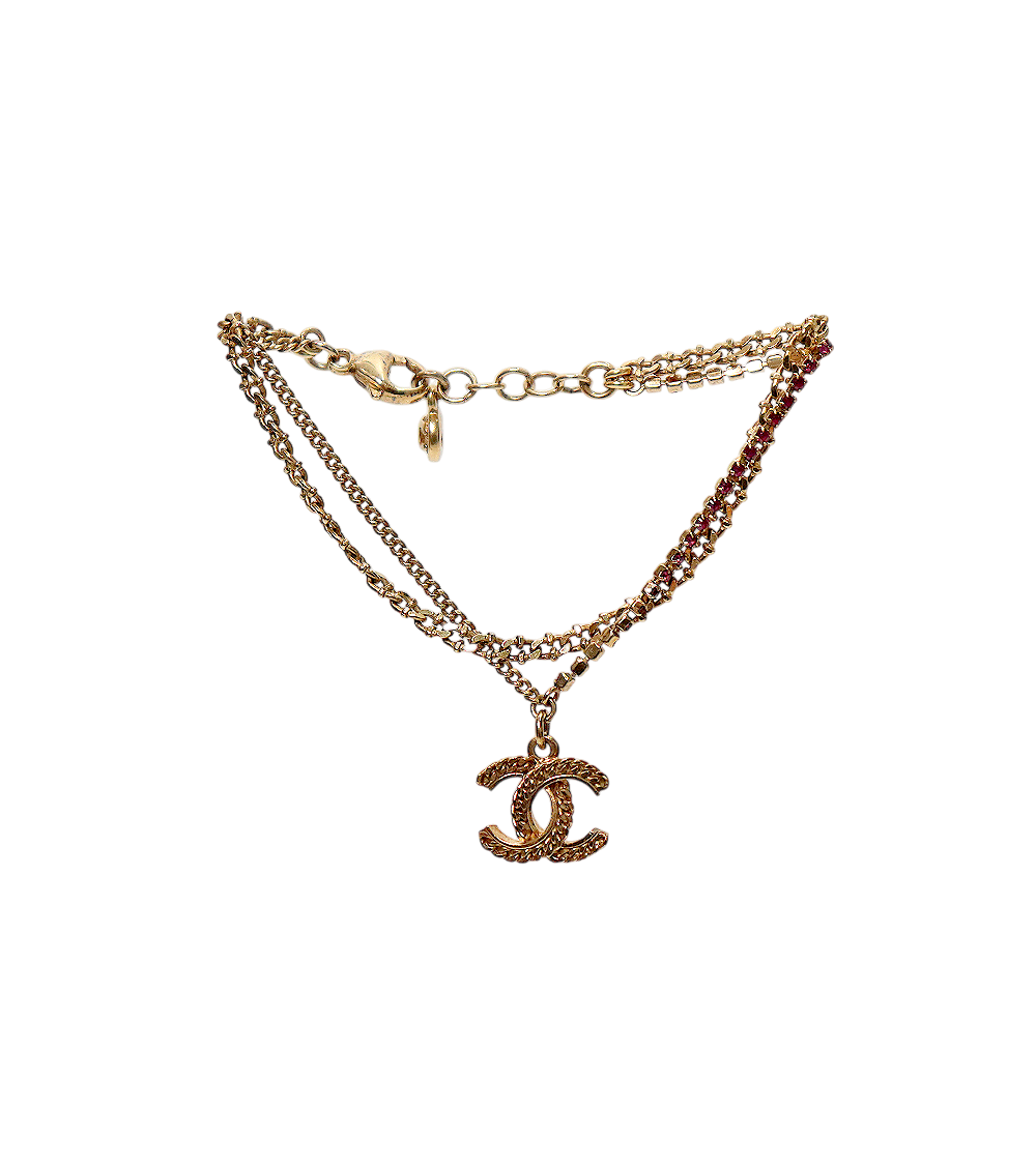 Chanel CC Chain Cubic Zirconia Bracelet