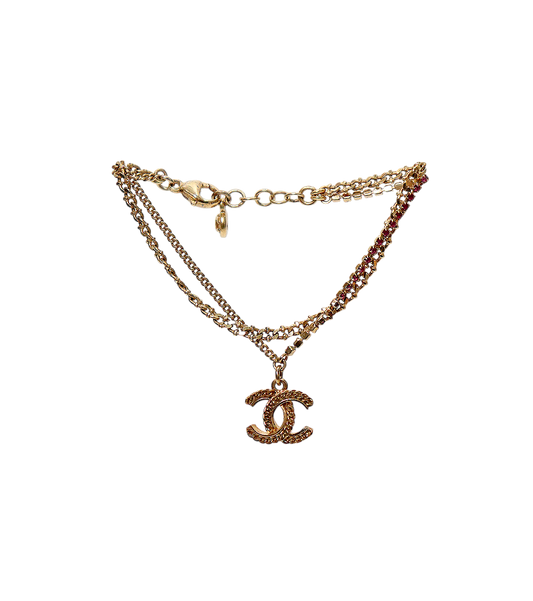 Chanel CC Chain Cubic Zirconia Bracelet