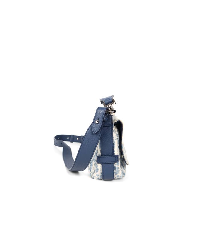 Dior Sky Blue Oblique Saddle Bag