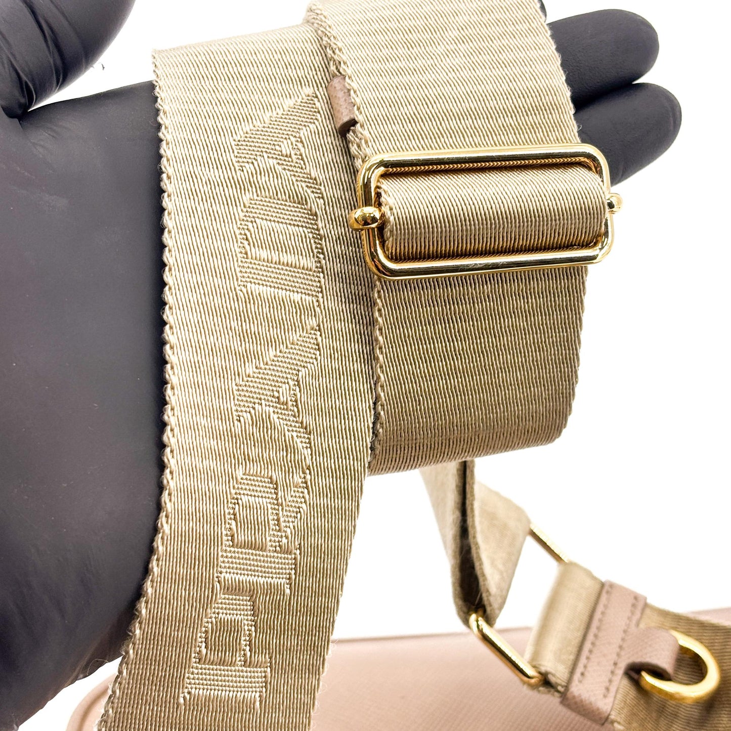 Prada Re-edition 2005 Saffiano Leather Shoulder Bag Beige