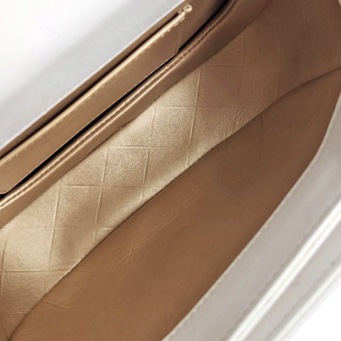 Chanel White Moon Messenger Shoulder Bag