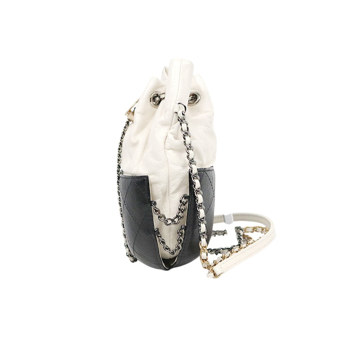 Chanel White and Black Gabrielle Pulse Crossbody Bag