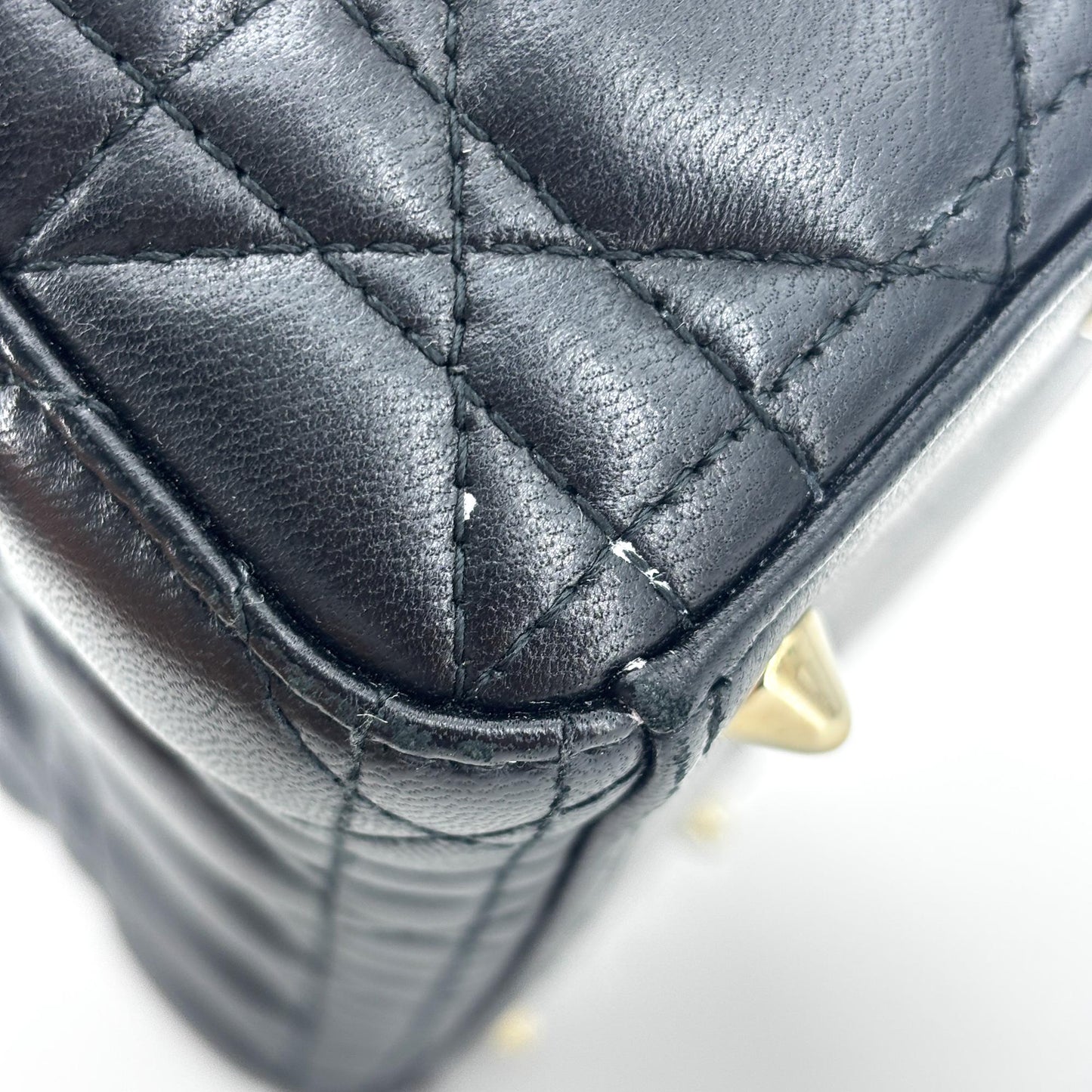 Dior Lady Dior Medium Bag Black Lambskin Gold Hardware