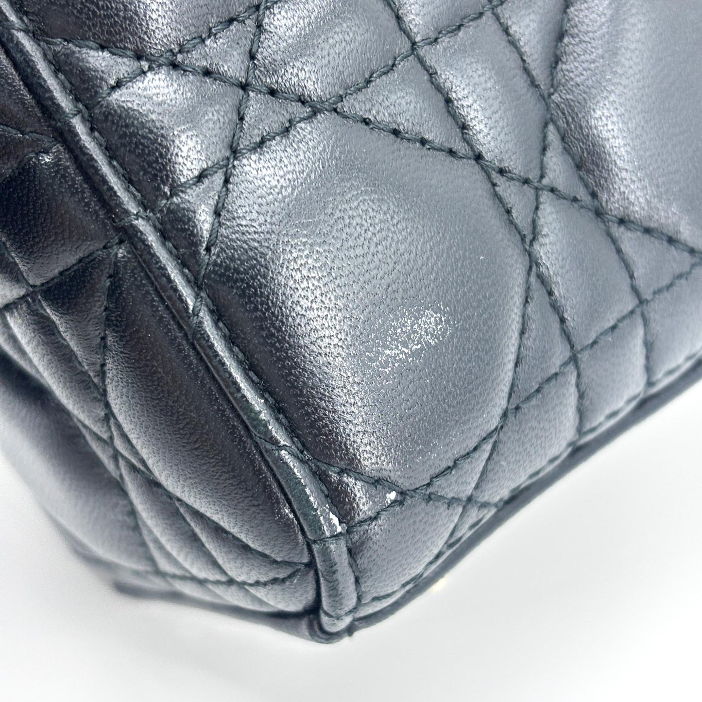Dior Lady Dior Medium Bag Black Lambskin Gold Hardware