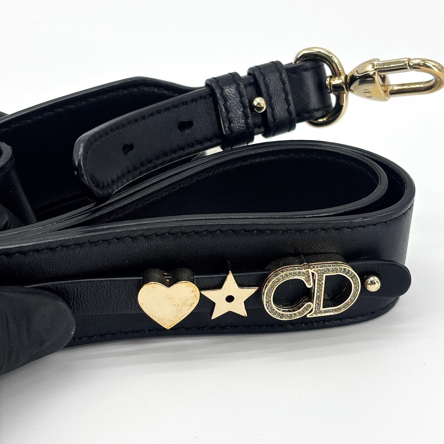 Dior Lady Dior Medium Bag Black Lambskin Gold Hardware