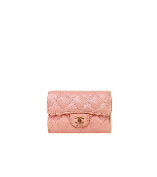 Chanel Pink Classic Card Wallet