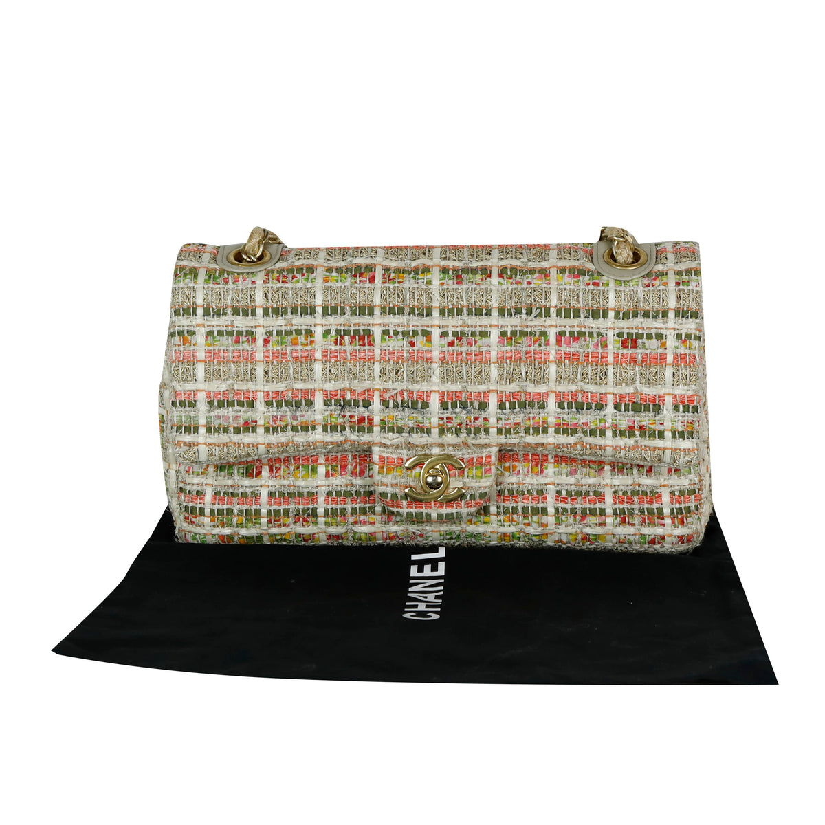 Classic Tweed Flap Shoulder Bag