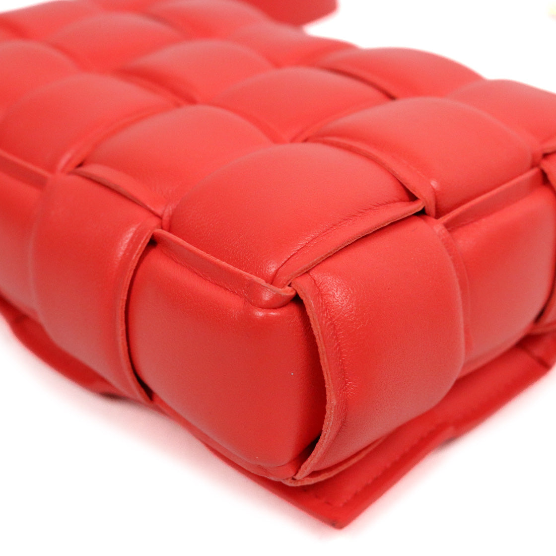 Bottega Veneta Orange-Red Padded Cassette Bag