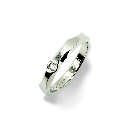 Bulgari Infinito Platinum 1-Diamond Ring