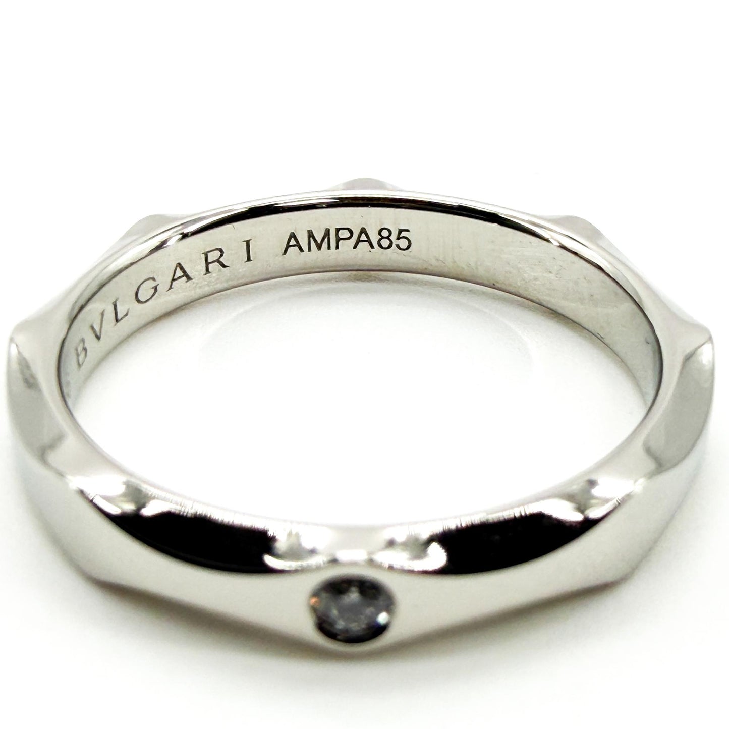 Bulgari Infinito Platinum 1-Diamond Ring