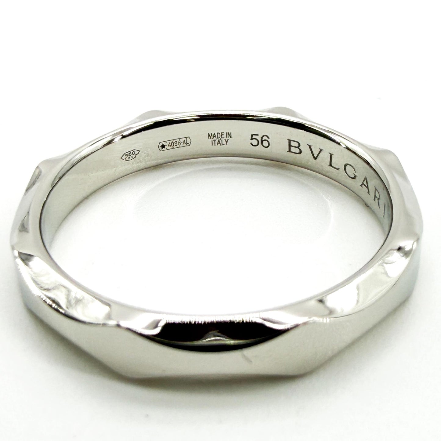 Bulgari Infinito Platinum 1-Diamond Ring