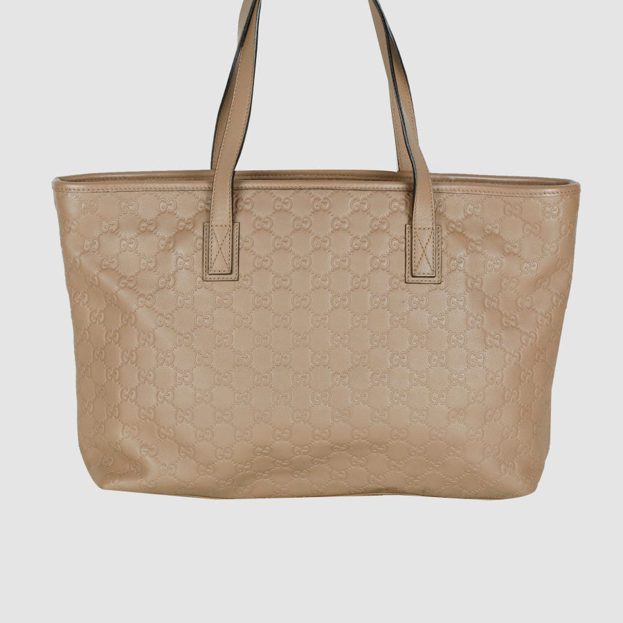 GG Sima Leather Tote Bag 211137