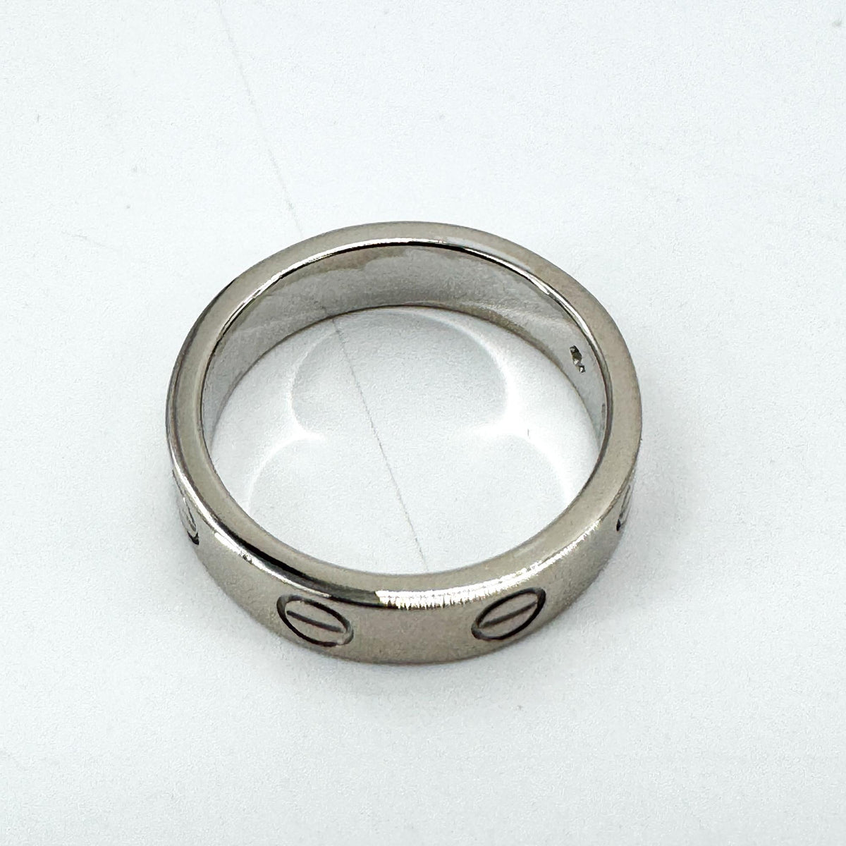 Cartier Love Ring, 1-Point Diamond, White Gold