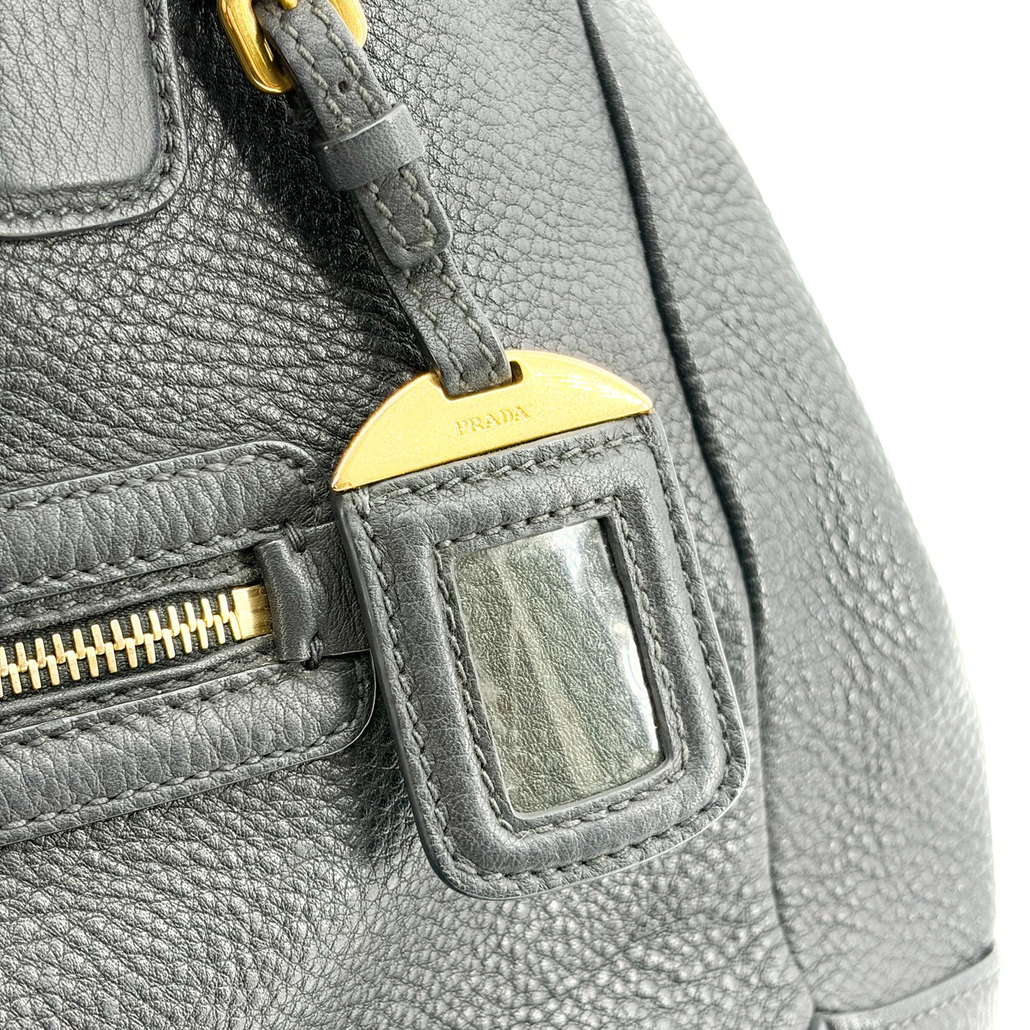 Prada Vitello Phoenix Tote Bag Black