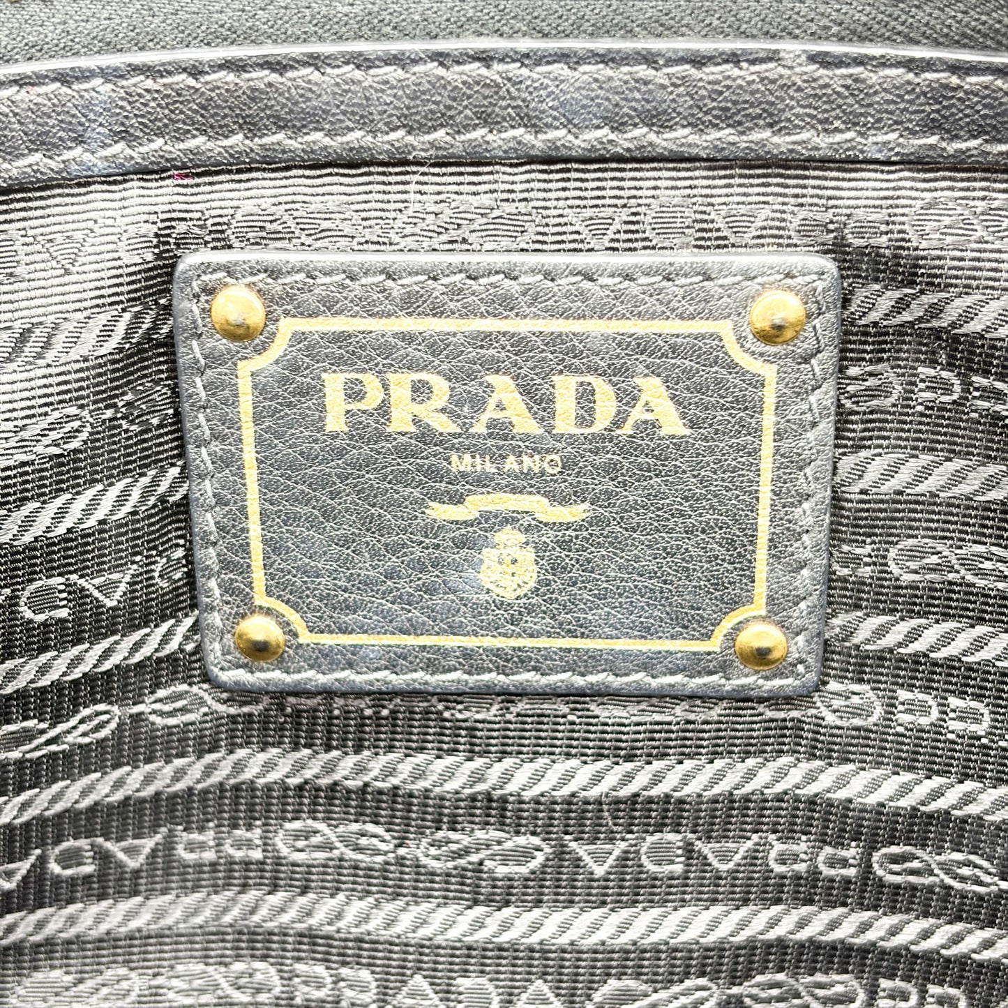 Prada Vitello Phoenix Tote Bag Black