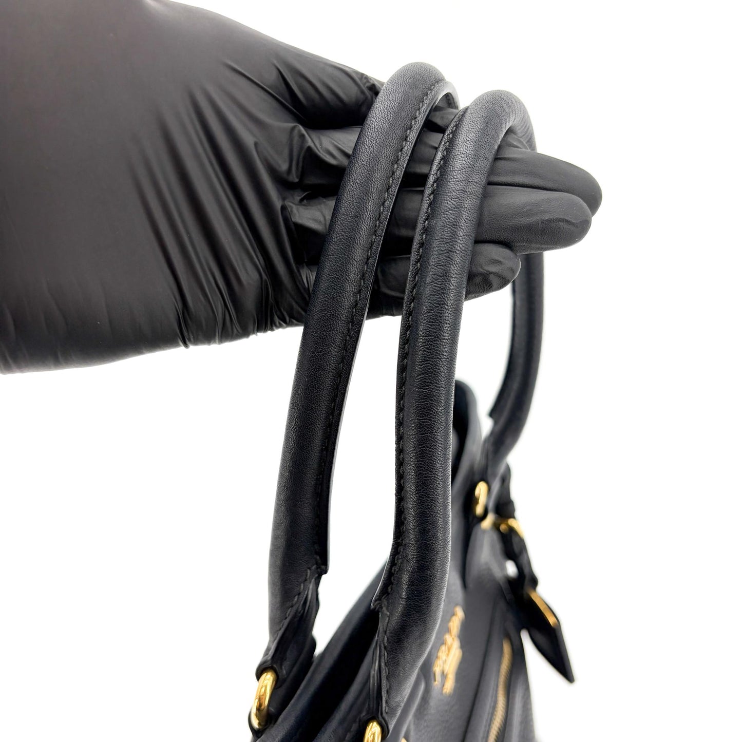 Prada Vitello Phoenix Tote Bag Black